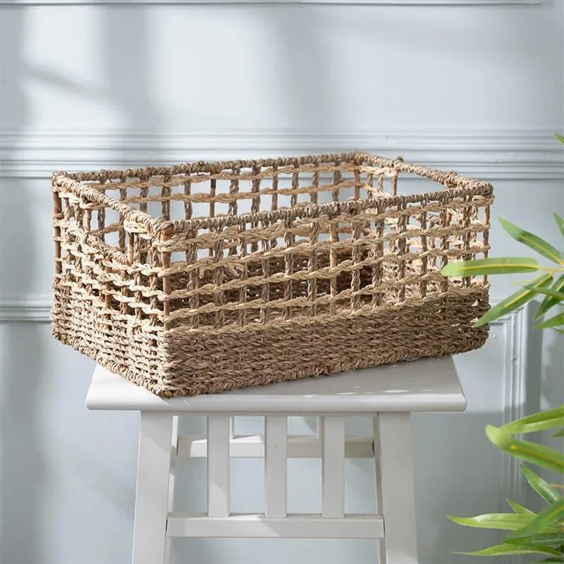 Verno Natural Fiber Storage Basket media 1