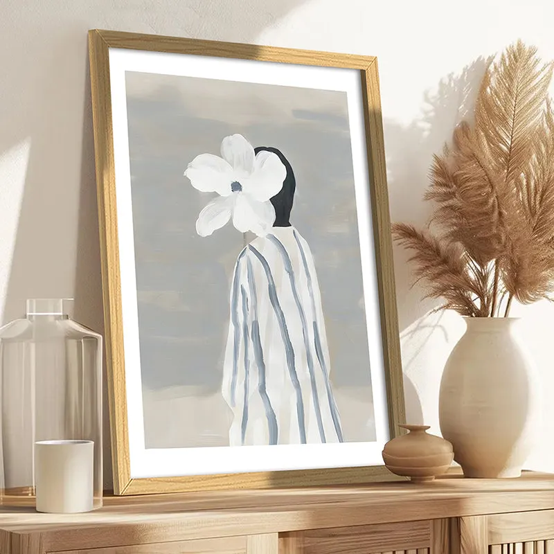 Petal Striped Femme Wall Art media 1