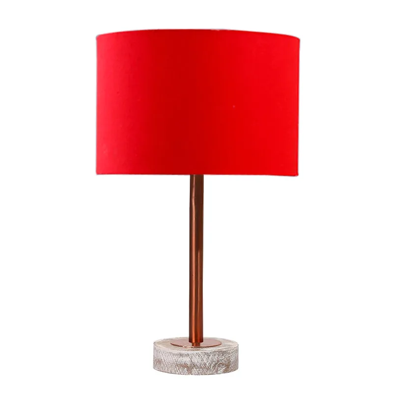 Cotin I Rodin Wooden Table Lamp - Red,Copper,White media 4