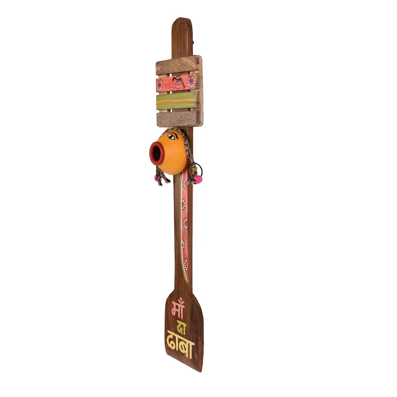 Maa Ka Dhaba Handcrafted Wooden Wall Accent media 3