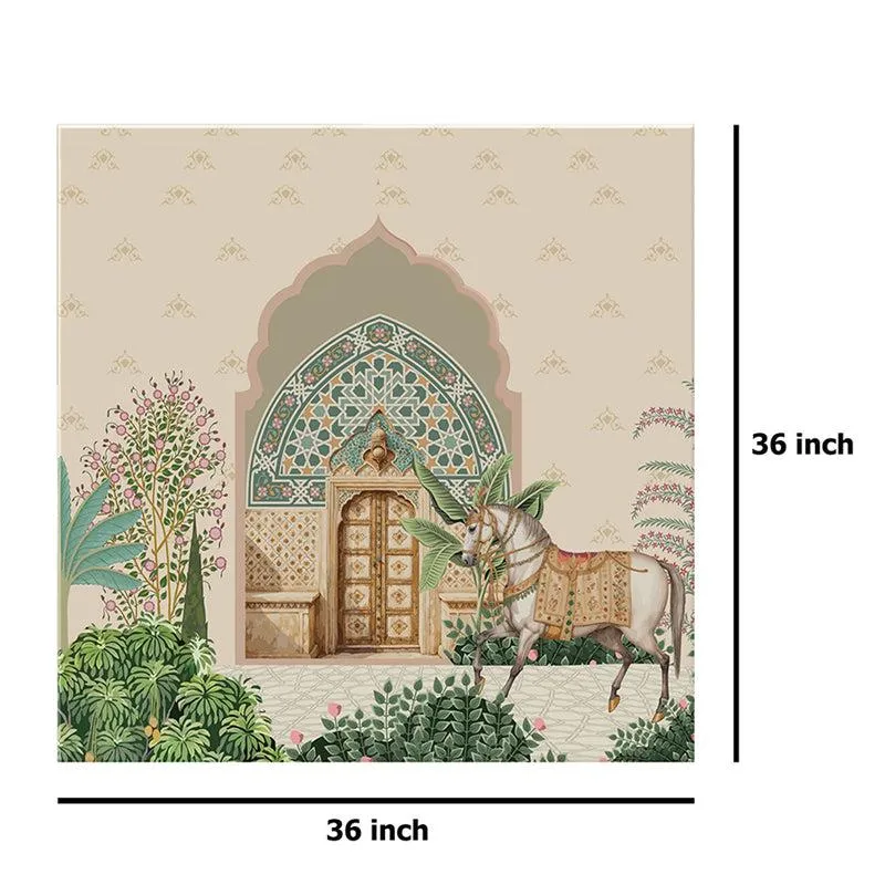 Ornate Courtyard Wall Painting media 8