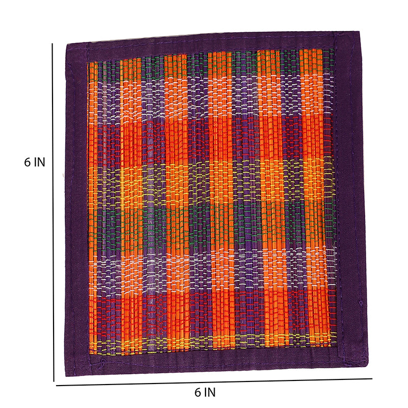 Chequered Zen Bamboo Kitchen Linen Set (Purple) - Thirteen Piece Set media 5