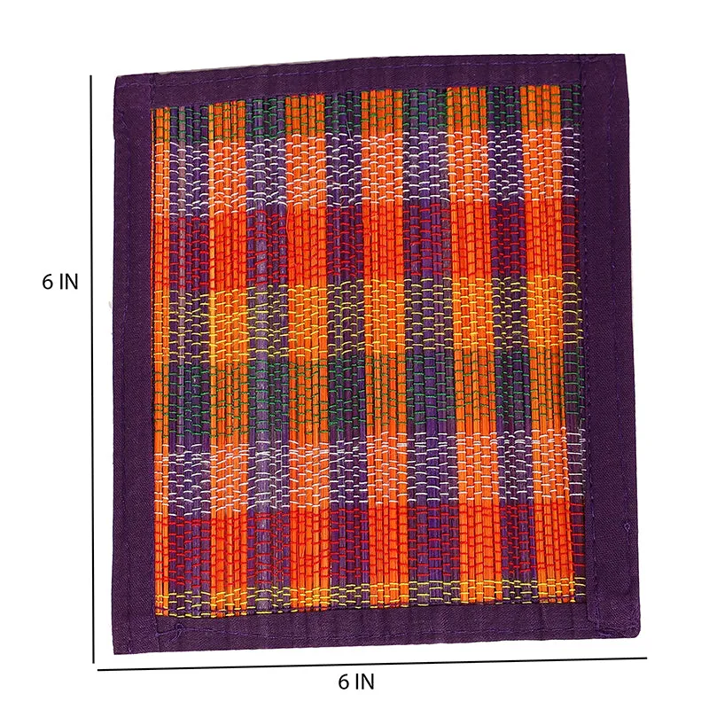 Chequered Zen Bamboo Kitchen Linen Set (Purple) - Thirteen Piece Set media 5