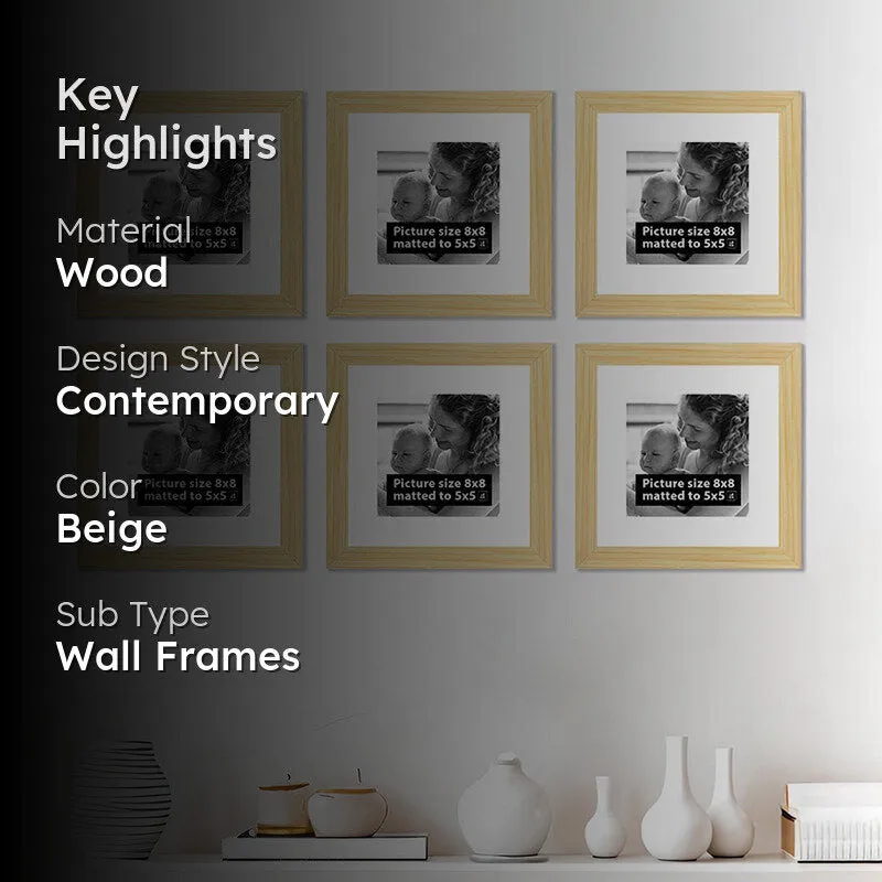 Willow Waves Photo Frame (Beige) - Set Of Six media 2