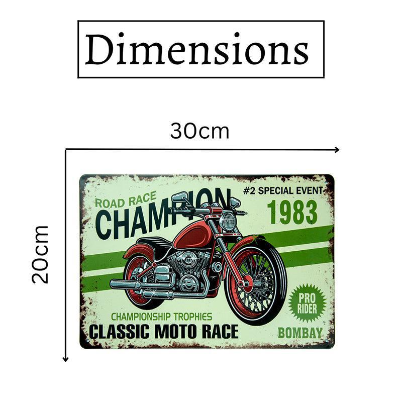 Road Race 1983 Retro Metal Wall Accent media 7