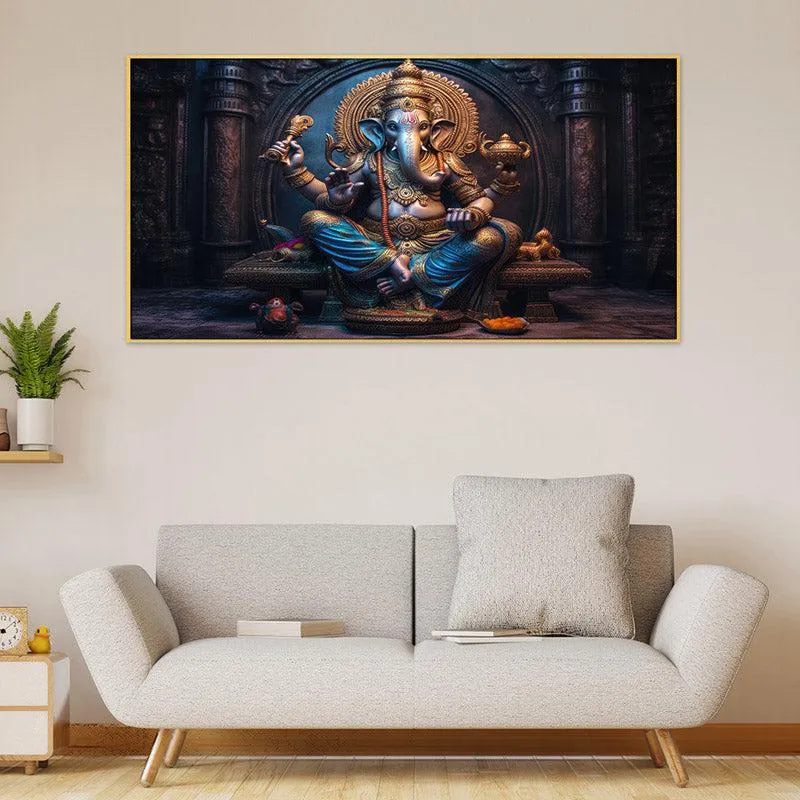 Lambodara Bless Wall Painting With Frame media 3