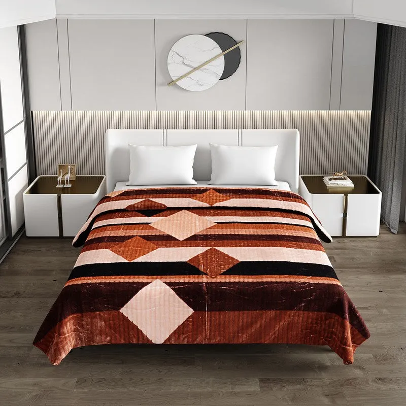Monte Carlo Autumn Embrace Blanket (Brown) - 900 GSM media 3