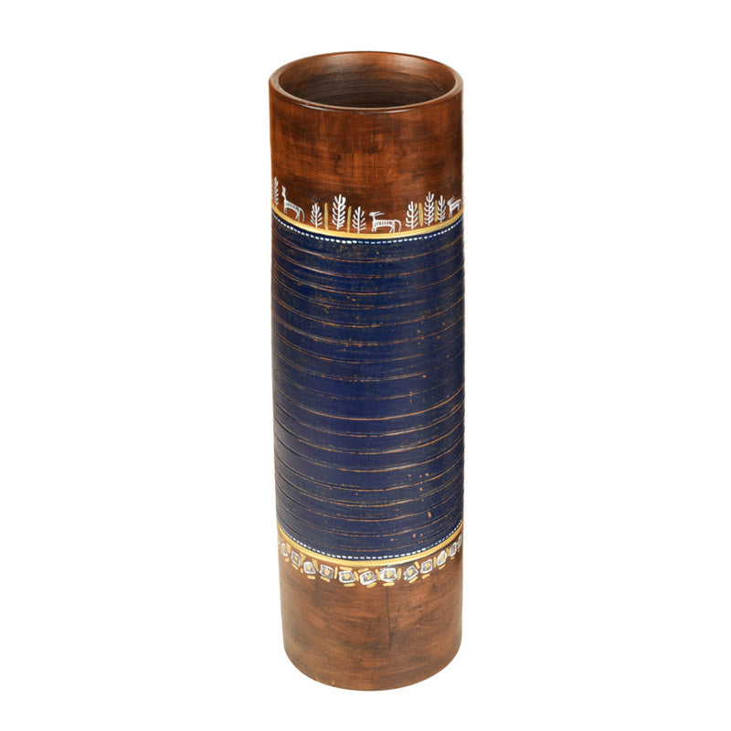 Radey Handpainted Terracotta Vase media 4
