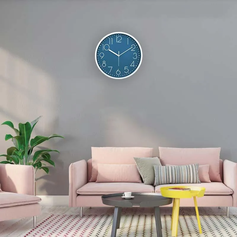 Elementary Wall Clock - Azure media 1