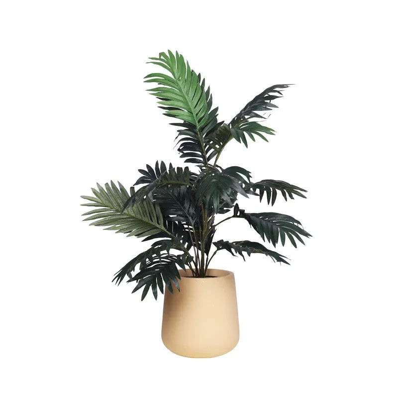 Modern Tropic Artificial Plant With Black Fiber Pot - 2.3 Feet media 3