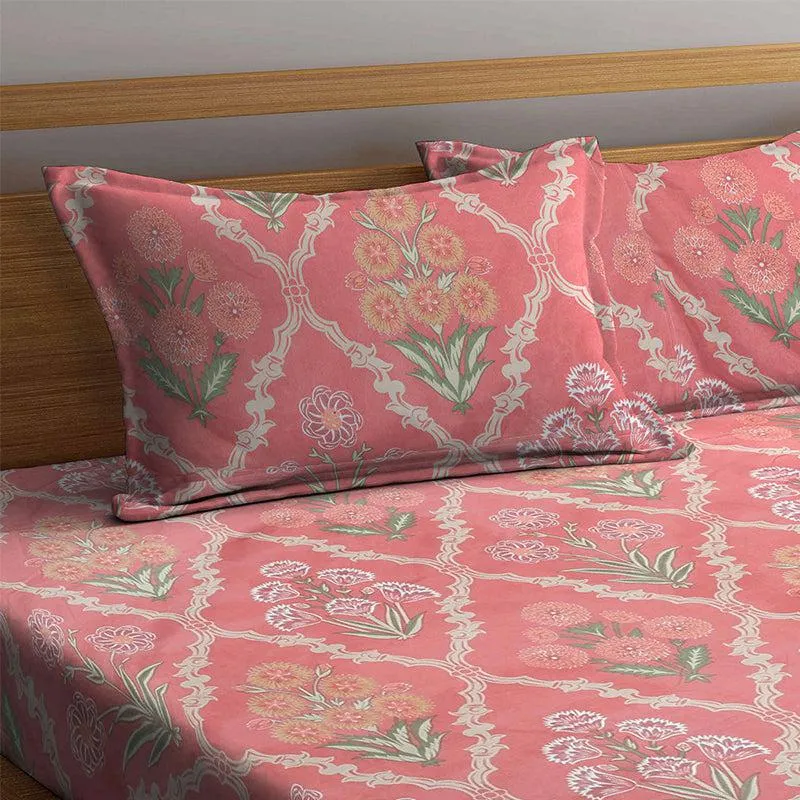 Shelby Floral Bedsheet - 180 GSM media 5