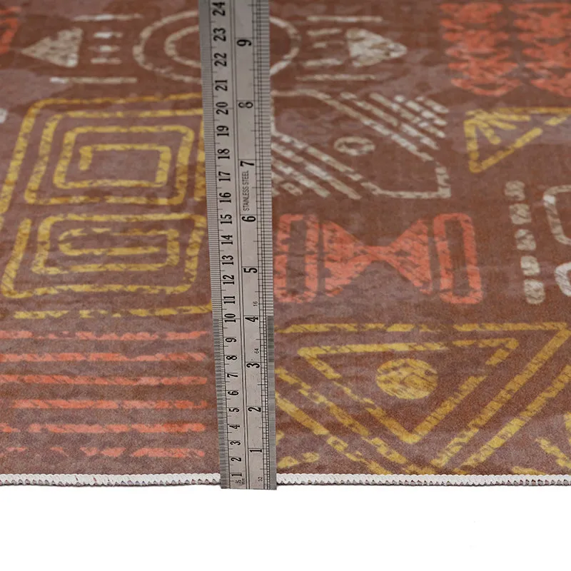 Aldor Ethnic Polyester Anti-Skid Polyester Carpet - Blue - 9