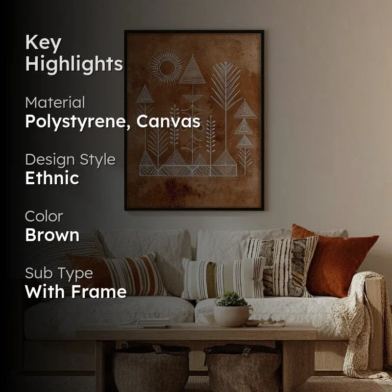 Tribalin Canvas Wall Painting With Black Frame media 2