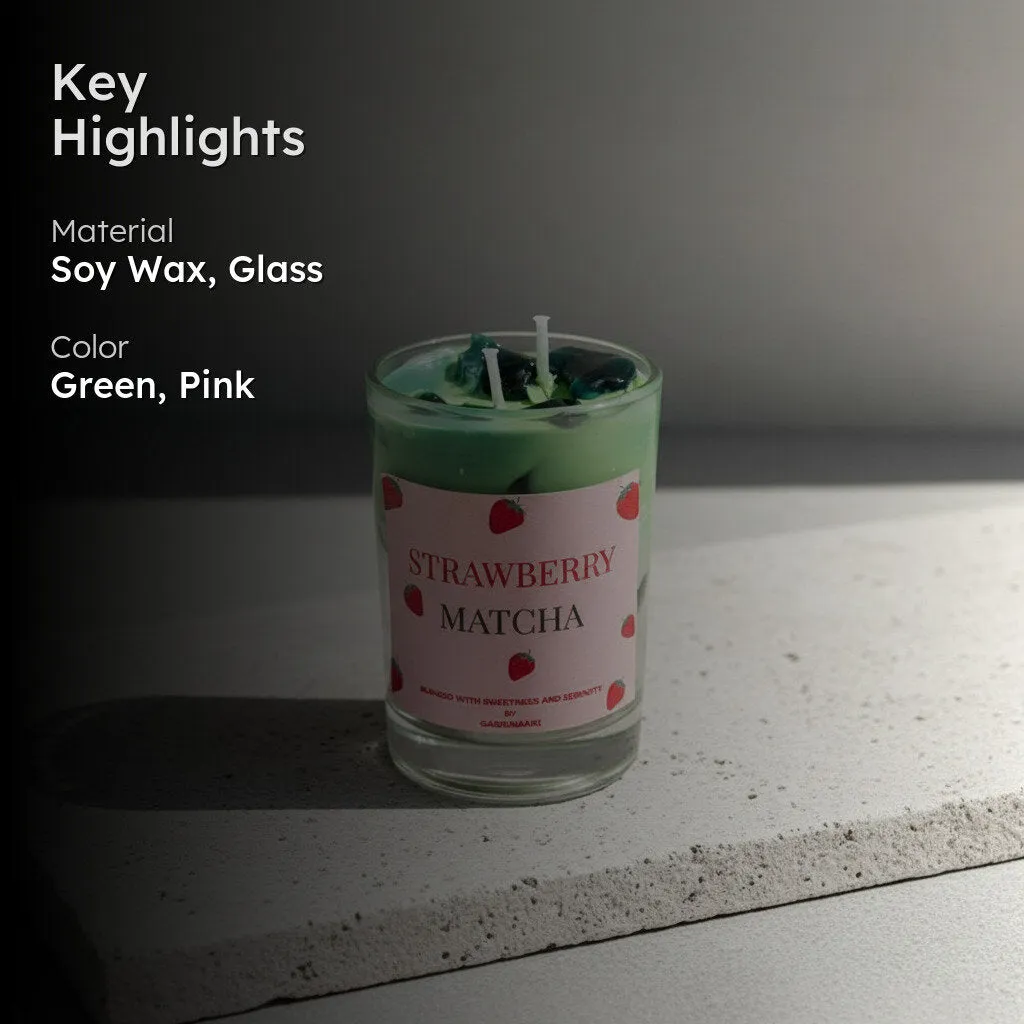 Strawberry Matcha Scented Candle - Strawberry media 2