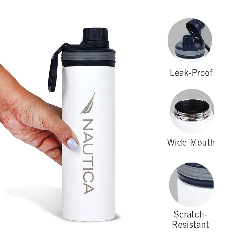 Nautica Skirnir Insulated Stainless Steel Thermos (White) - 500 mL media 3