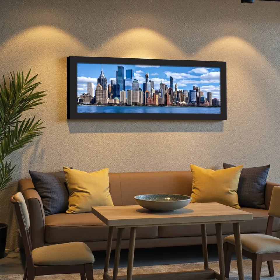 Horizen Modern Urban Landscape Paper Wall Painting media 6