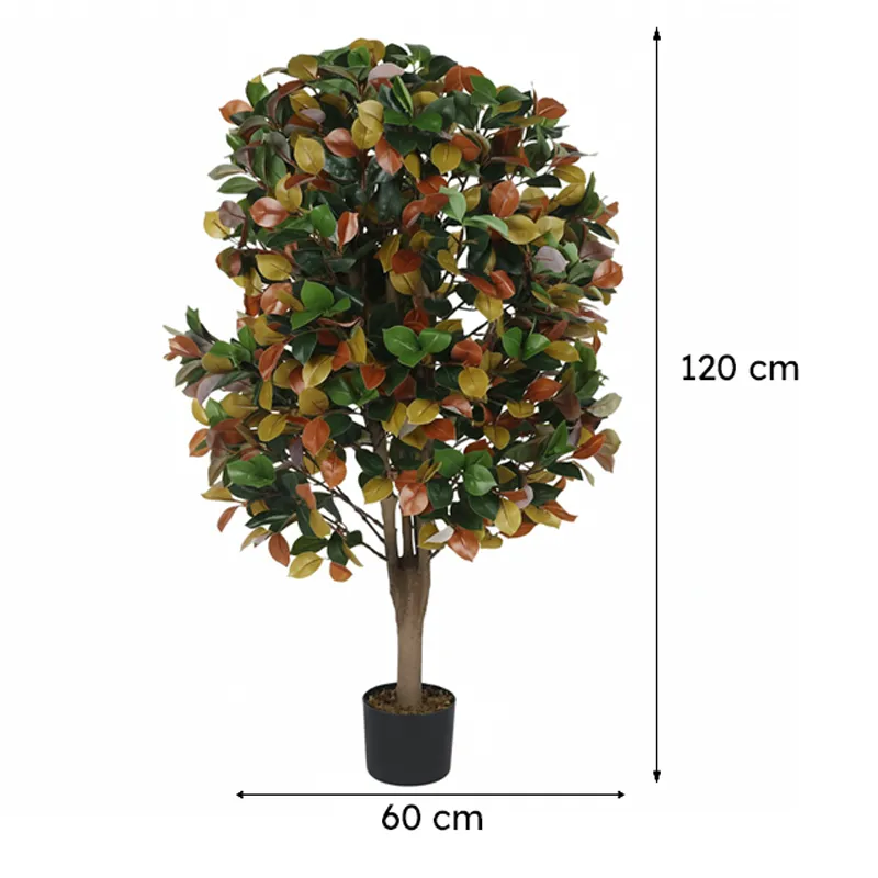 Faux Lush Southern Magnolia Plant - 4 Feet media 6
