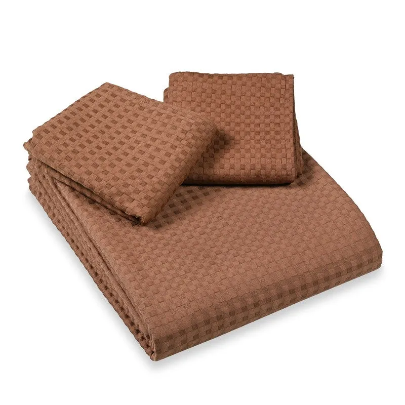 PlainLux Cotton Bedsheet (Brown) - 150 TC media 6