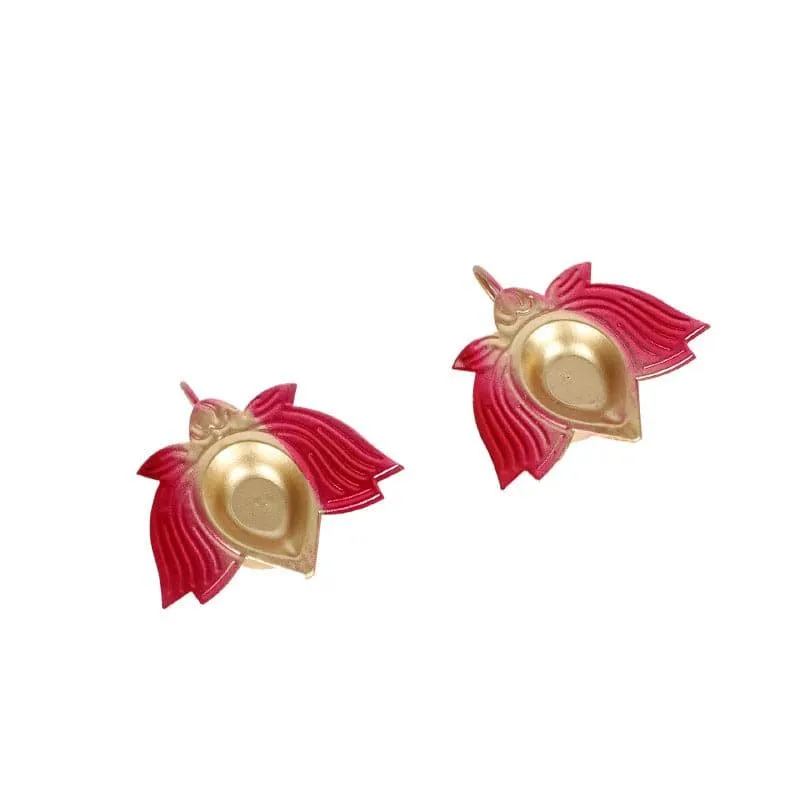 Red Pushkar Tealight Holder - Set Of Two media 5