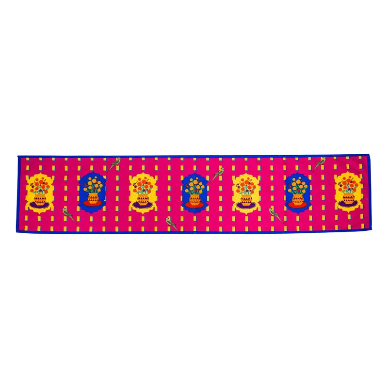 Jharokha Delight Poly Canvas Table Runner media 4