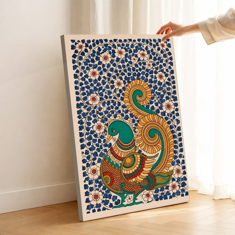 Peacock Serenity Canvas Wall Art & Paintings