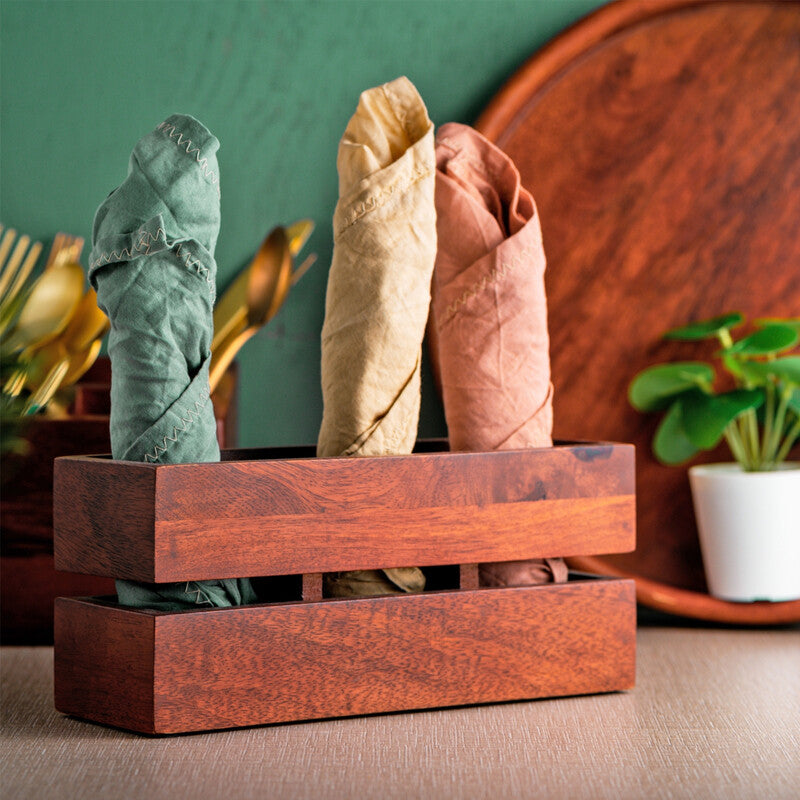 Zera Wooden Cutlery Holder image 4