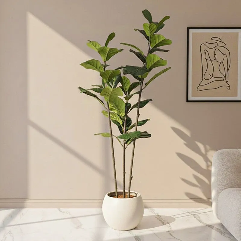Artisan Fig Artificial Plant With Black Plastic Pot media 1