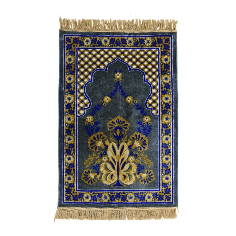 Noorara Velvet Prayer Mat - Light Blue media 3