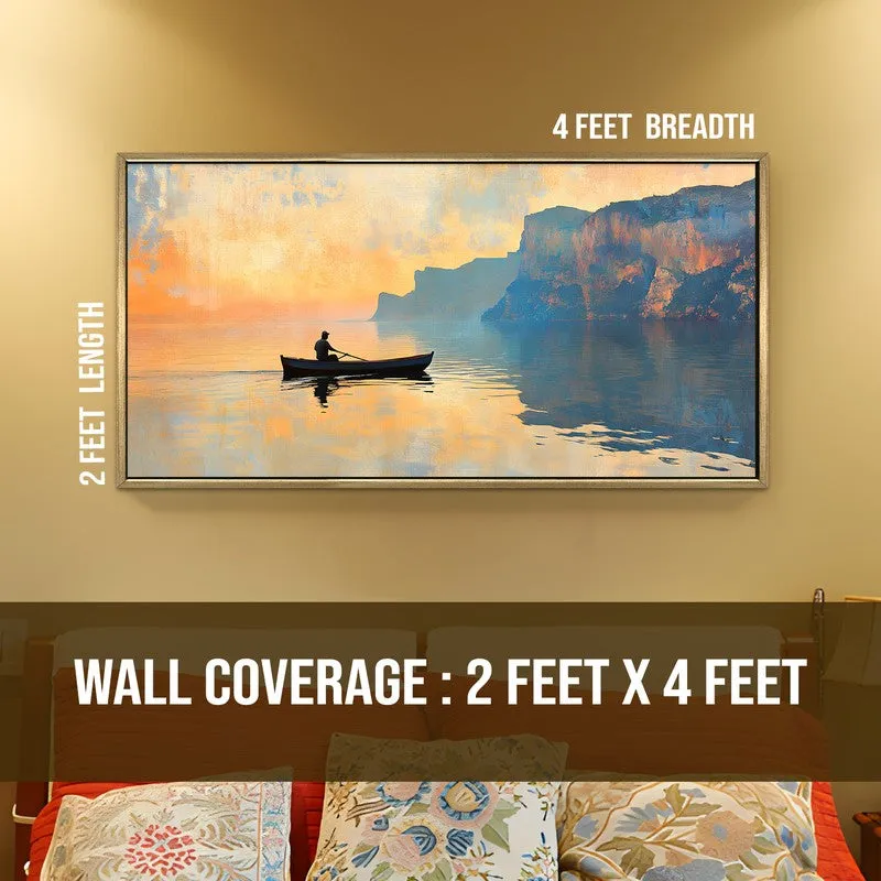 Dawnreach Canvas Wall Painting With Frame media 8