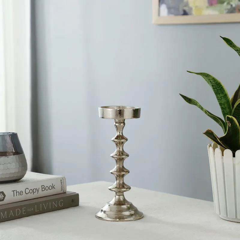 Classic Column Candle Holder -Silver media 3