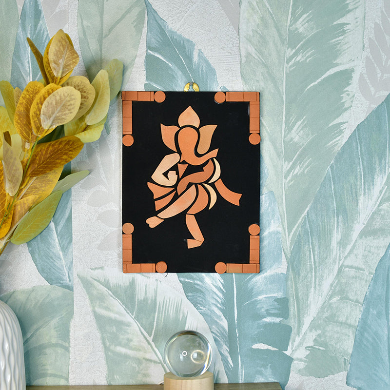Nritya Vinayak Terracotta Wall Art