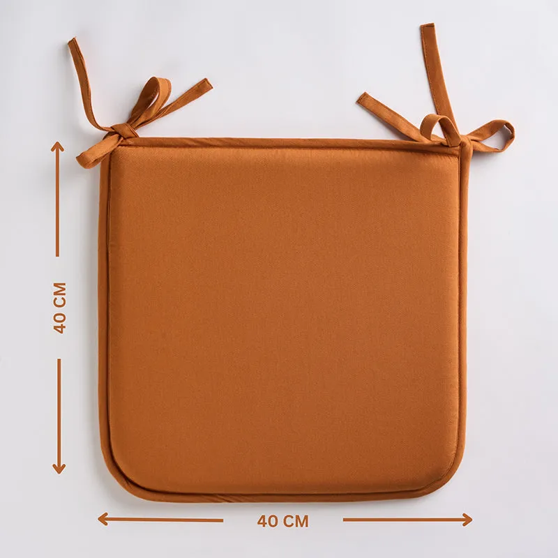 Easesit Foam Cotton Chair Pad (Brown) - Set Of Eight media 5