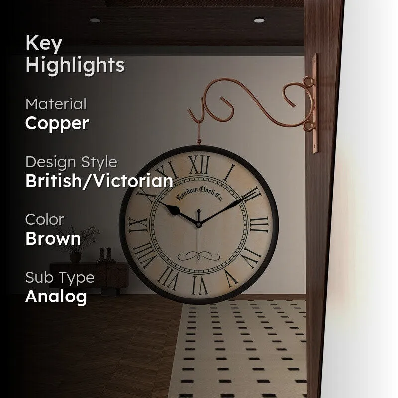 Oakmere Double Sided Wall Clock media 2