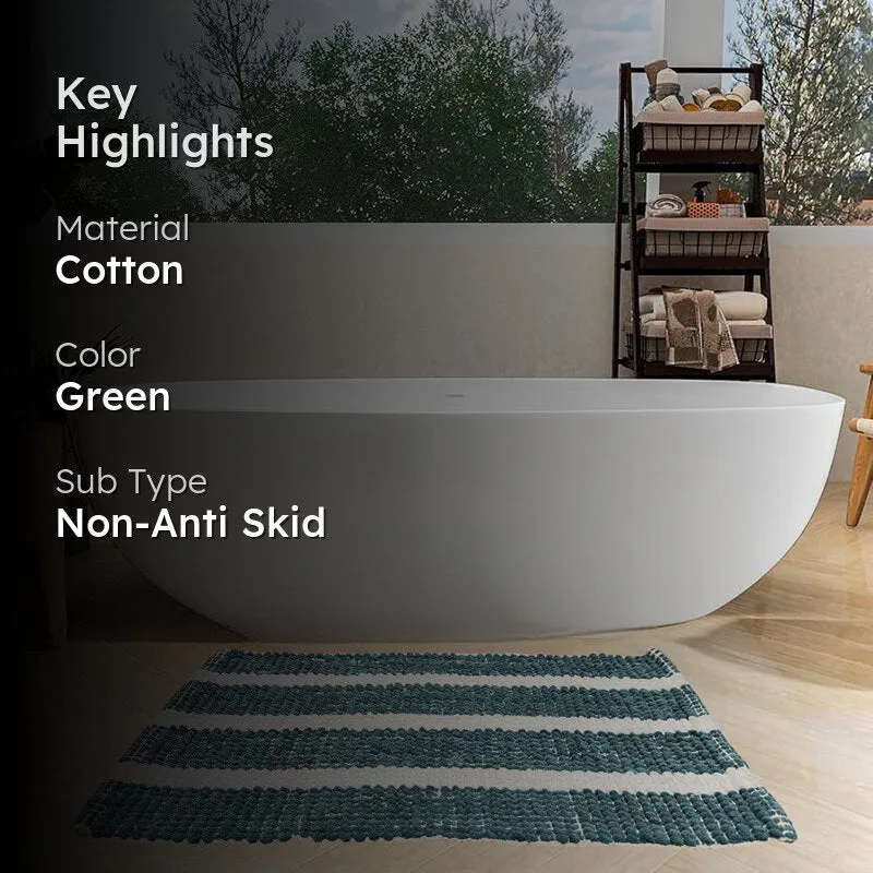 Sena Cotton Bath Mat - Green media 2