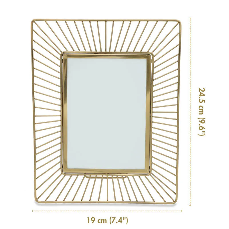 Golden Sun Ray Table Photo Frame - Gold media 3
