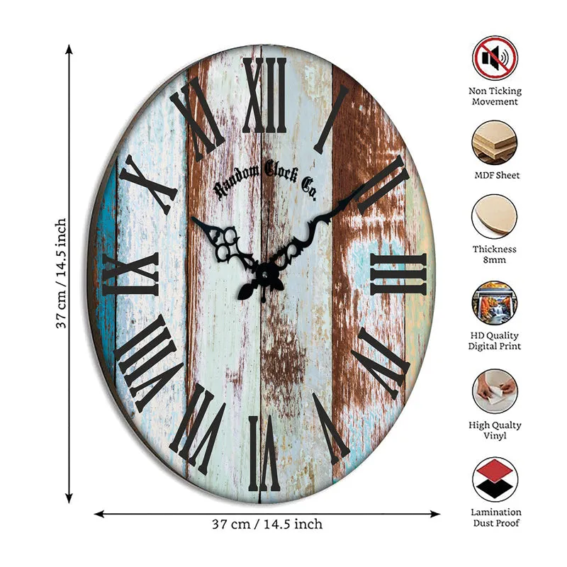 Taren Wood Analog Wall Clock media 8