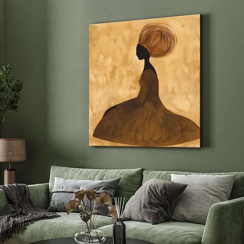 Saharan Maiden Wall Painting media 4
