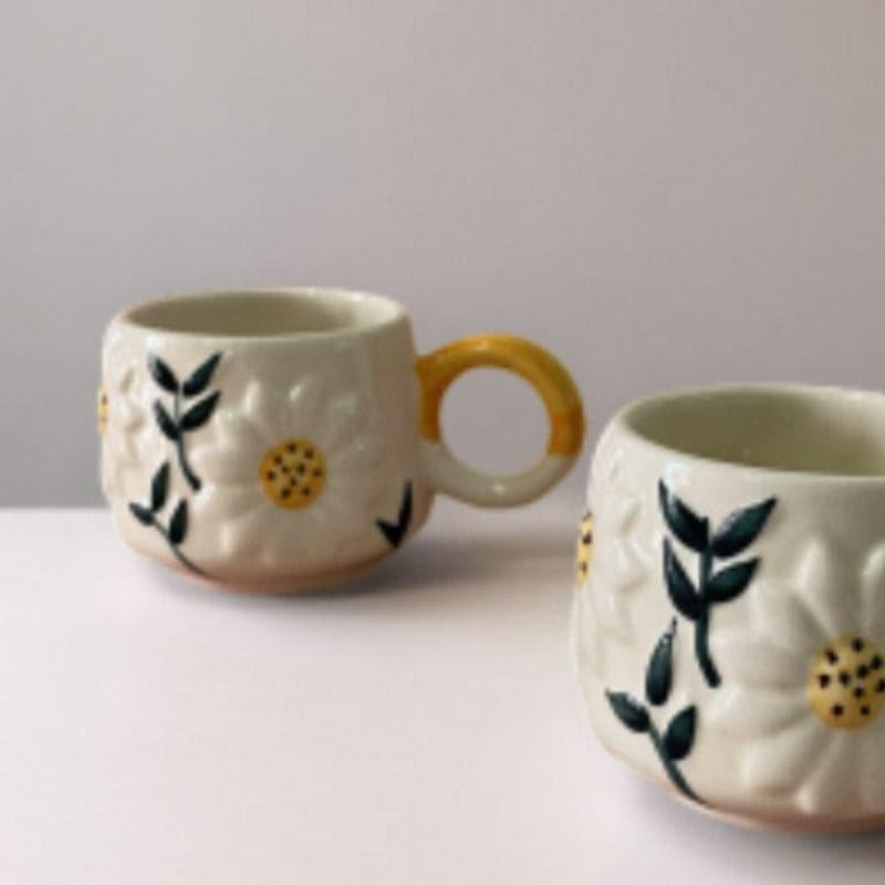 Daisy Ceramic Coffee Mug (300 mL Each) media 5