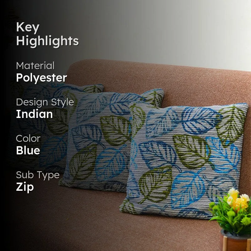 EdenPetals Cushion Covers (Blue) - Set Of Three media 2