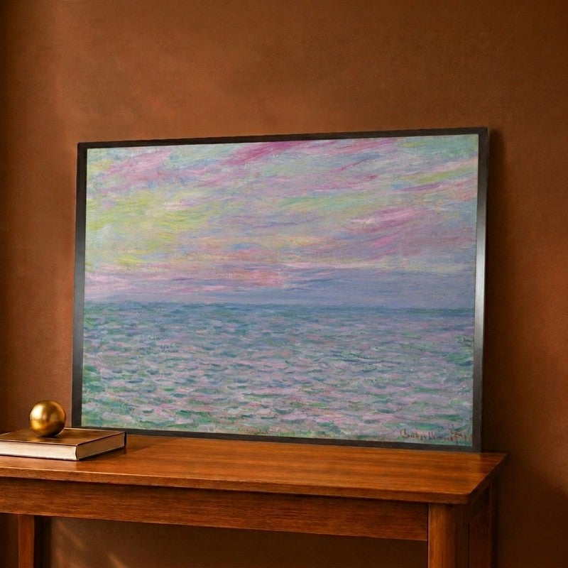 Sunset At Pourville Canvas Wall Painting - 16 x 12 Inches
