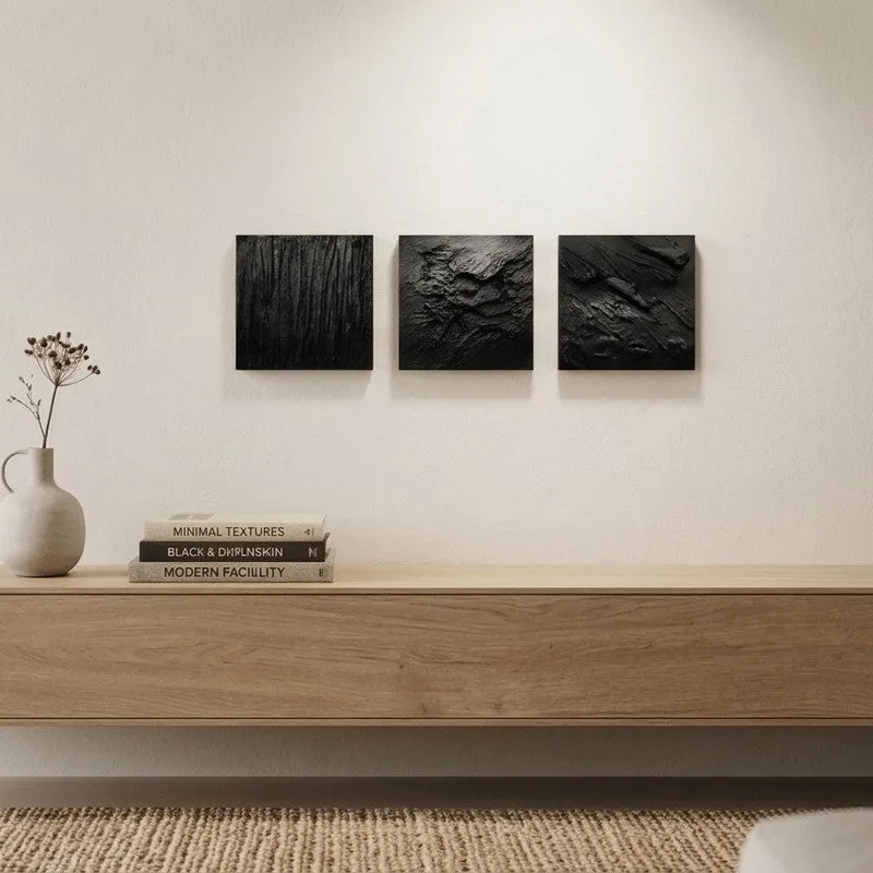 Shadow Handcrafted Wall Art - Set of Three media 5