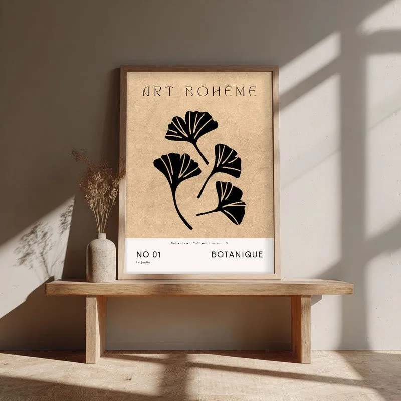 Florent Canvas Wall Painting With Brown Frame media 4