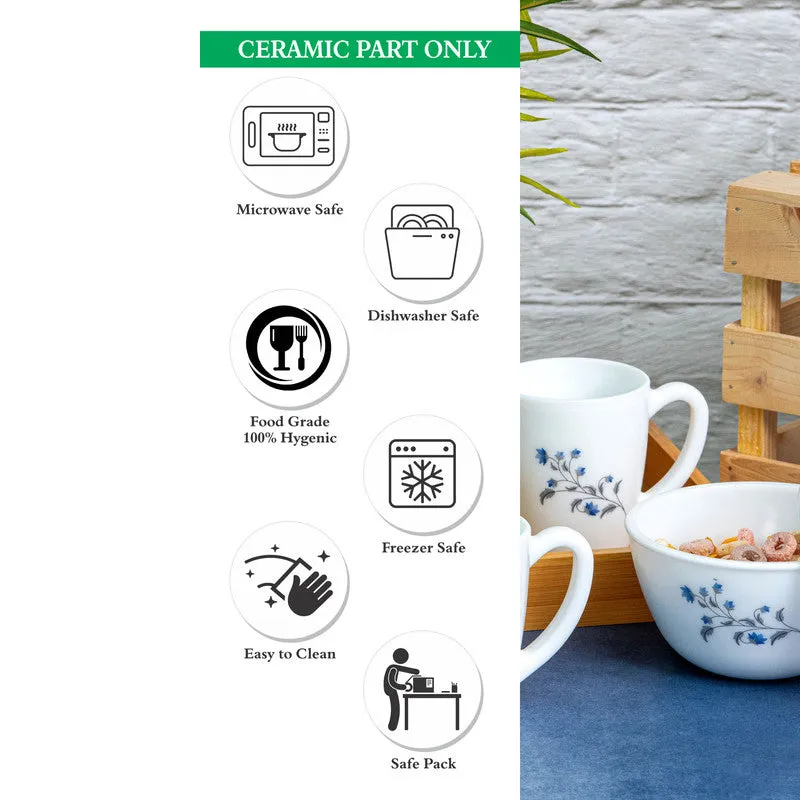 Cello Maleya Floral Tea Snack Set - Three Piece Set media 4