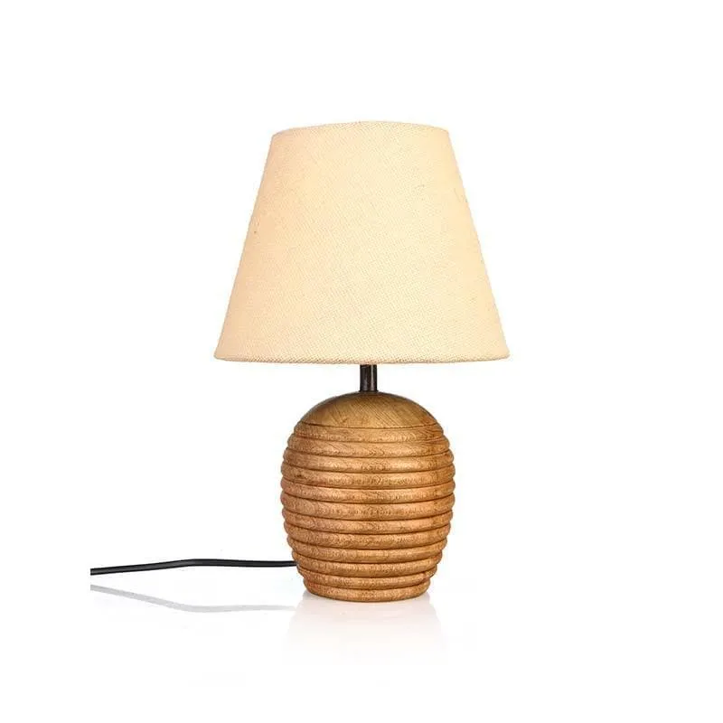 Shawty Fabric Table Lamp - Beige media 4