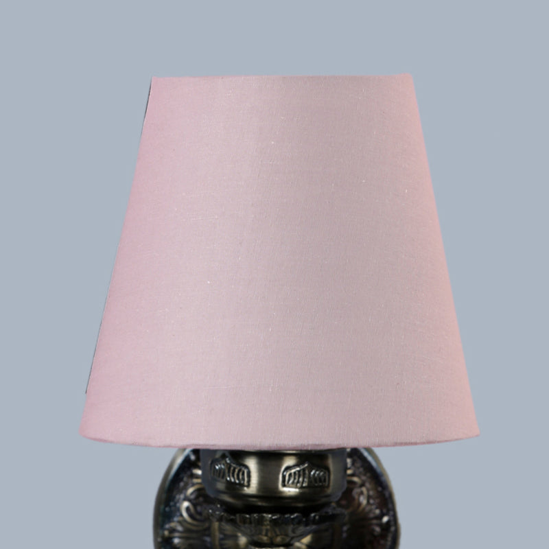 Amro Retro Conical Fabric & Metal Wall Lamp - Grey media 4