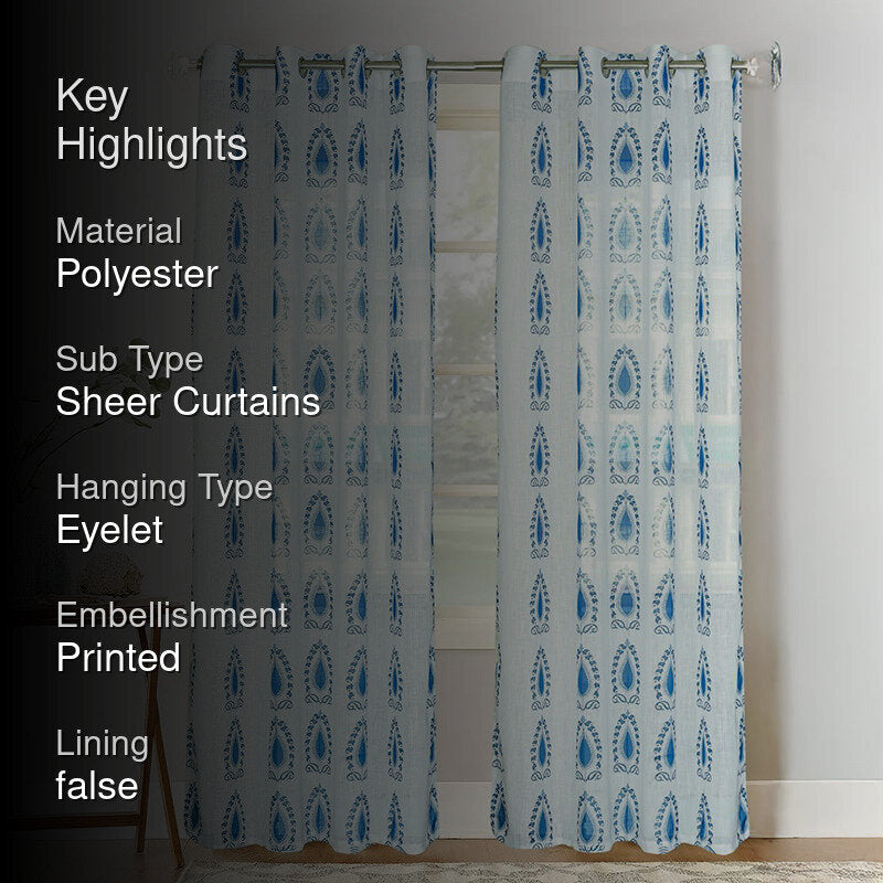 Whispa Linen Texture Sheer Curtain - Set Of Two media 2