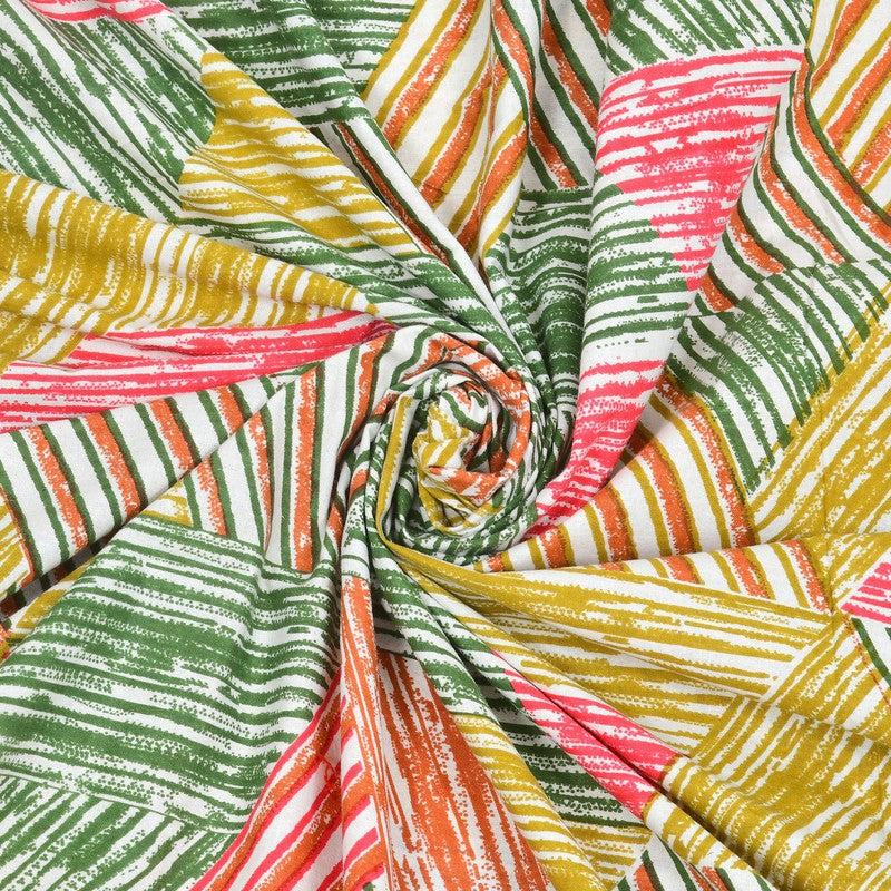 Softio Cotton Bedsheet (Pink,Yellow) - 240 TC media 6