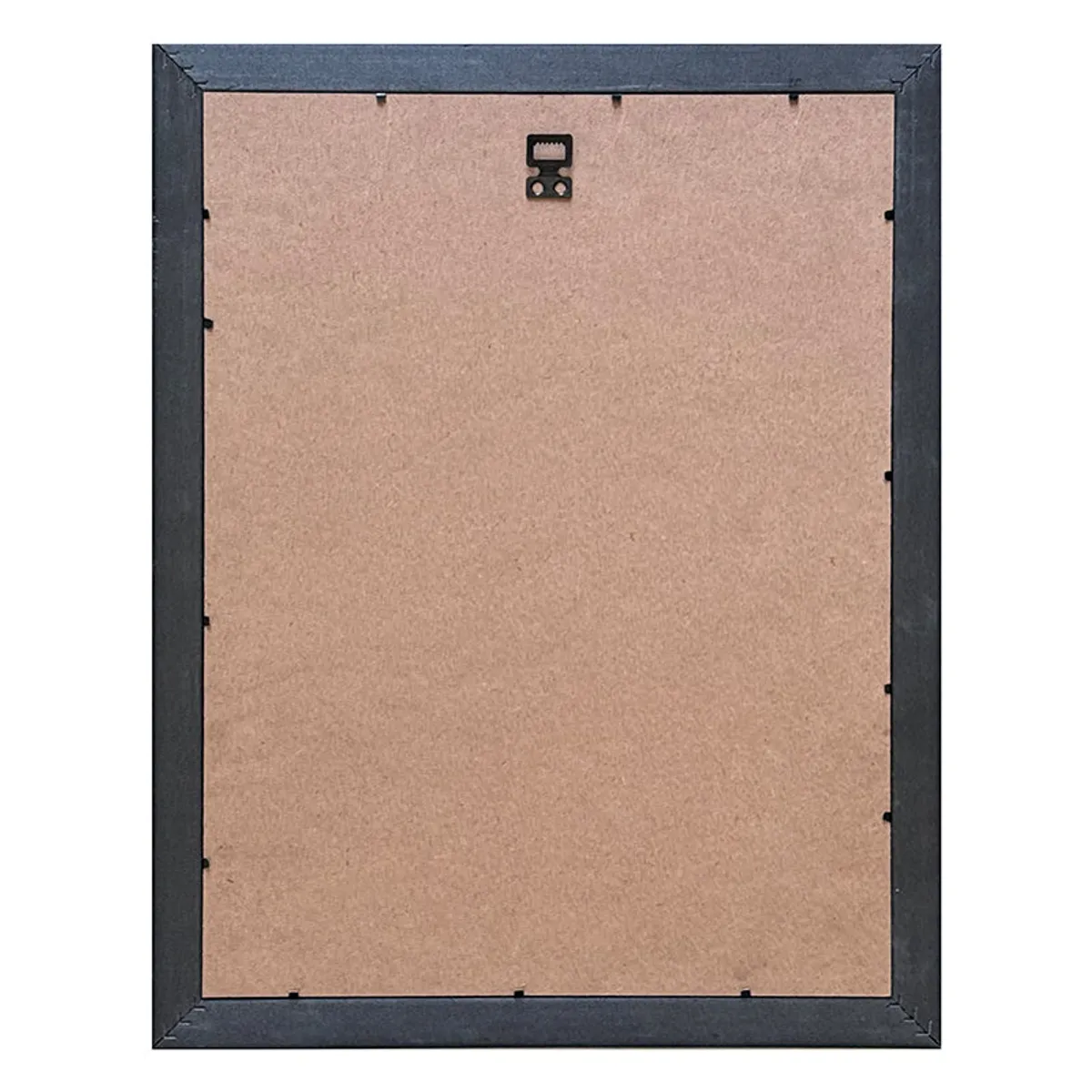 Back view of the rectangular wall mirror frame with hanging hook