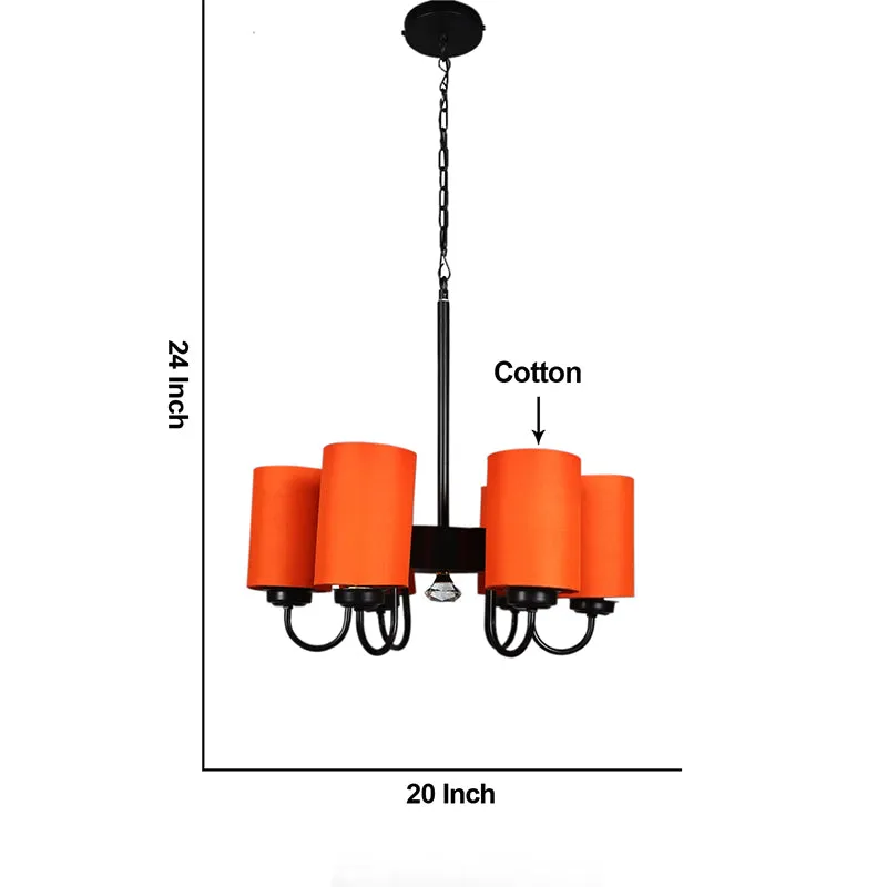 Viya Cylindrical Ceiling Lamp - Orange media 5