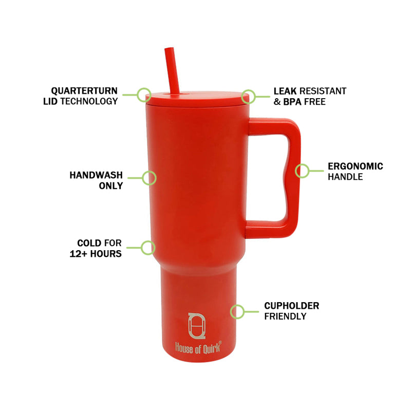 Hydra Boost Stainless Steel Tumbler (1200 ML) - Red media 3